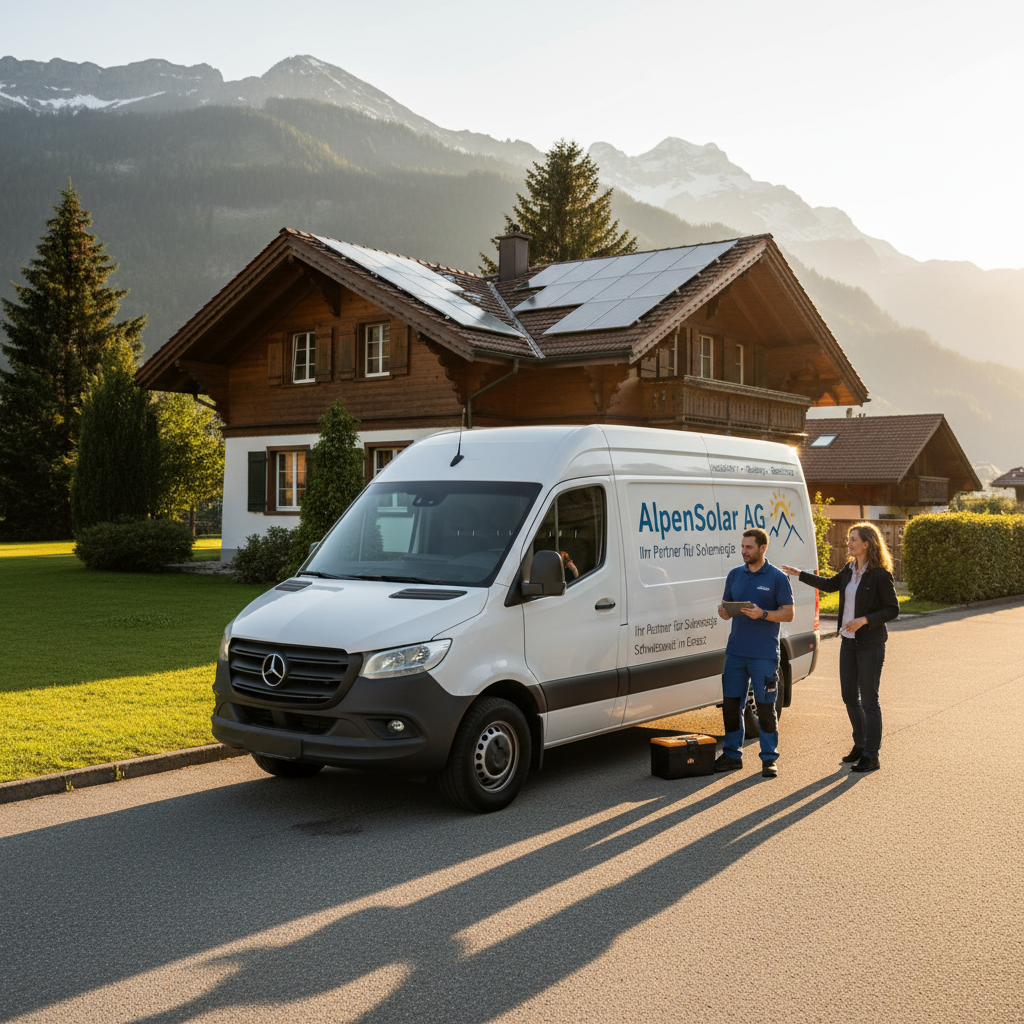 Solaranlage auf Schweizer Hausdach