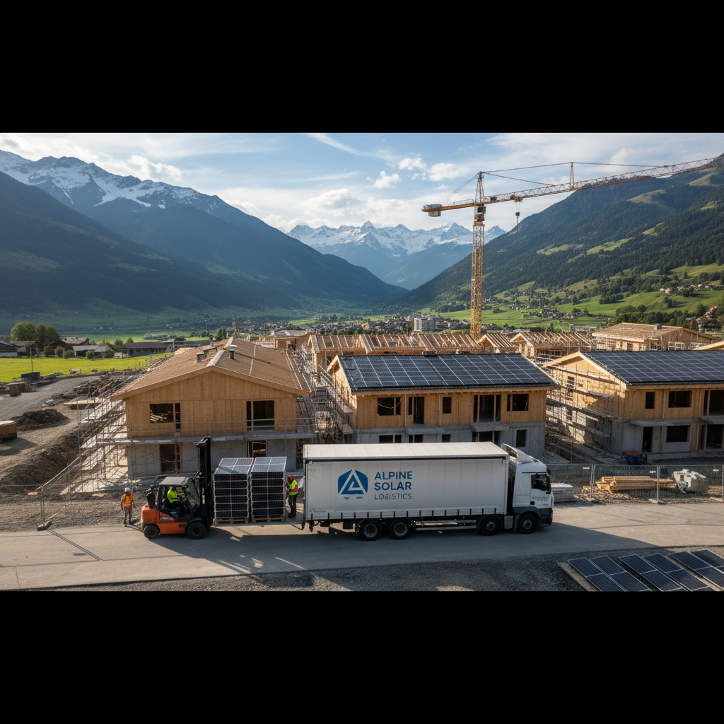 Photovoltaik-Module bei Sonnenschein